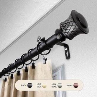 InStyleDesign Prisy 1 inch Diameter Adjustable Curtain Rod