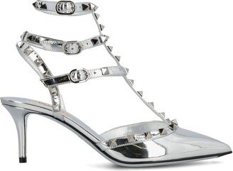 Garavani Rockstud Mirror-Effect Pumps