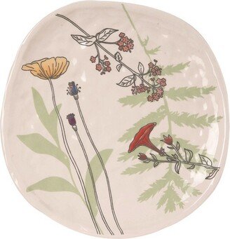 Dolomite 12 in. Multicolor Spring Pressed Floral Print Plate