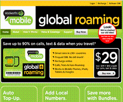 Woolworths Mobile Global Roaming Promo Codes & Coupons