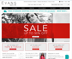Evans Promo Codes & Coupons