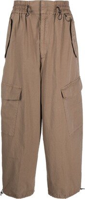 High-Waisted Cargo Pants-AA