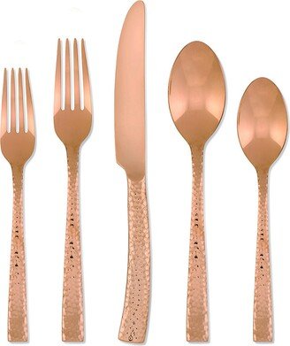 Argent Orfevres Paris Hammered Copper 20-Pc. Flatware Set, Service for 4