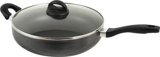 Clairborne 12 Inch Aluminum Sauté Pan with Lid in Charcoal Grey