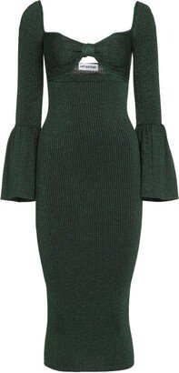 Lurex Knitted Midi Dress