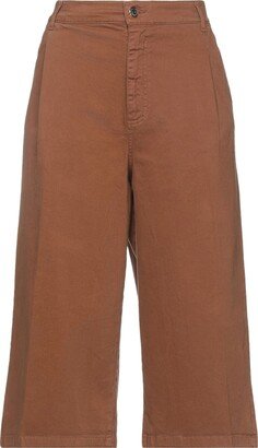 Cropped Pants Brown-AA