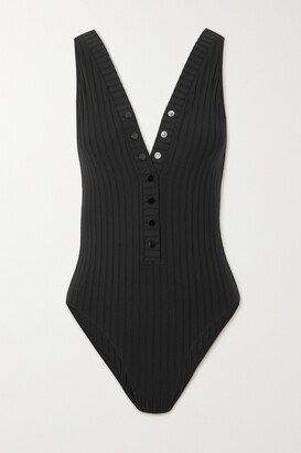 Caipirihna Ribbed Swimsuit - Black