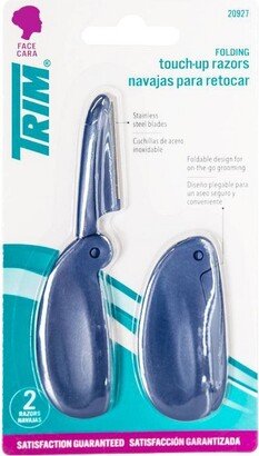 Trim Folding Touch-Up Razors - 2ct