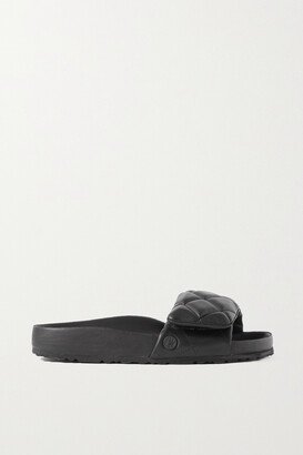 Sylt Quilted Leather Slides - Black