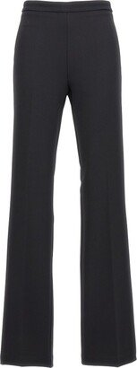 High-Waisted Flared Trousers-AQ