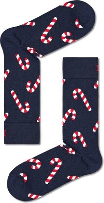 Candy Cane Crew Socks