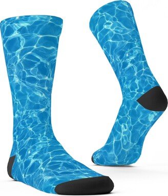 Socks: Osc Aqua Camo Custom Socks, Blue