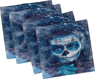 Sugar Skull Set of 4 Napkins, 18 x 18