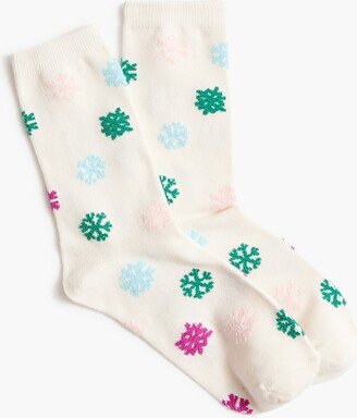 Women's Snowflake Trouser Socks