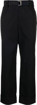 Belted Wide-Leg Trousers-AB