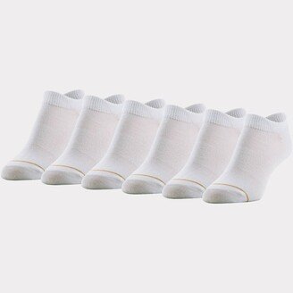 All Pro Women' 6pk No Show Double Tab Athletic Sock - 4-10