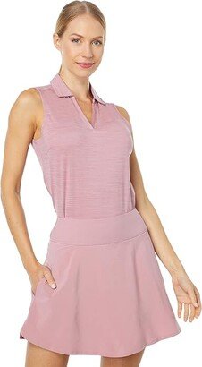 Cloudspun Coast Sleeveless Polo (Pale Grape Heather) Women's Clothing