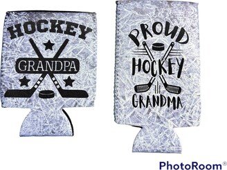 Hockey Grandma Or Grandpa Koozies