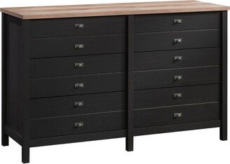 Cottage Road 6 Drawer Dresser Raven Oak