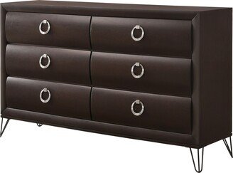 CDecor Carrillon Dark Merlot 6-drawer Dresser