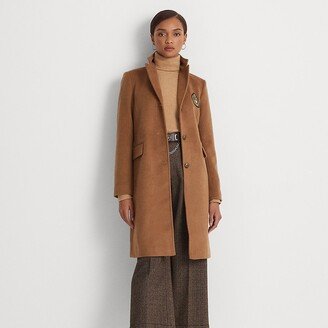 Ralph Lauren Crest-Patch Wool-Blend Coat