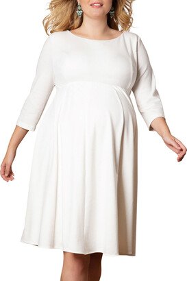 Maternity Sienna 3/4-Sleeve Ponte Roma Jersey Dress