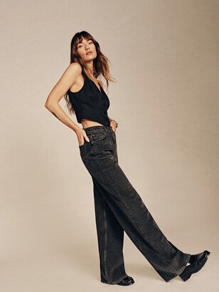 Cary High Rise Slouchy Wide Leg Jeans-AE