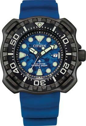 Eco-Drive Men's Promaster Dive Blue Strap Watch, 47mm