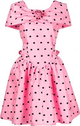 Salt polka dot taffeta dress