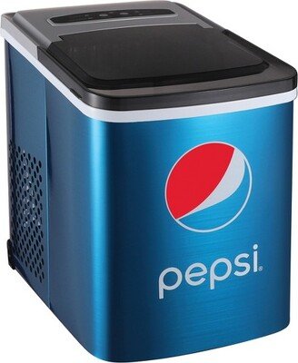 pepsi® 120-Watt Portable Compact Ice Maker with Built-in Bottle Opener, 26 Lbs. per Day, Blue