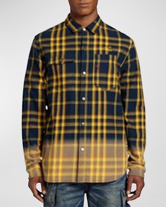 Men's Sill Faded Plaid Snap-Front Shirt