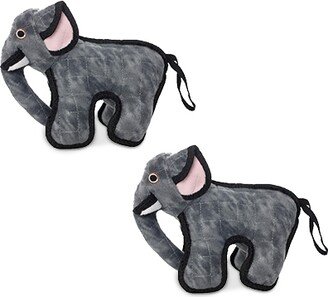 Tuffy Jr Zoo Elephant, 2-Pack Dog Toys