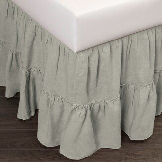 Cottage Home Courtney Linen Seaglass 3 Piece Tuck-In Bed Skirt