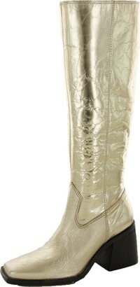 Sangeti Womens Leather Dressy Knee-High Boots