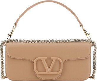 VLogo Signature Foldover Top Shoulder Bag-AC