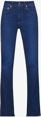 Womens Clarissa Bootcut-leg Mid-rise Stretch-denim Jeans