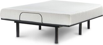 Chime 8 Inch Memory Foam Black/White 2-Piece Mattress Package-AA