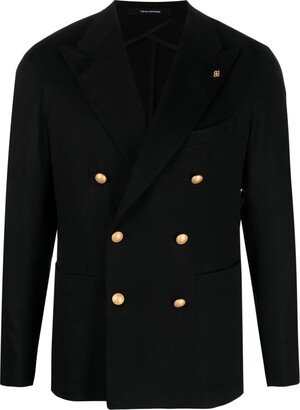 Double-Breasted Peak-Lapels Jacket