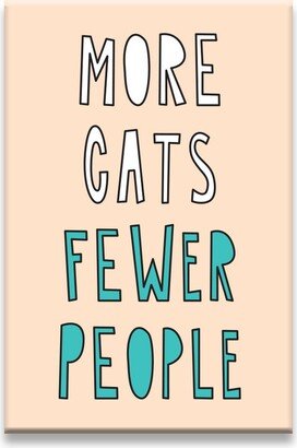 More Cats, Fewer People - 2 X 3 Fridge Magnet Sku Mag-838