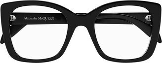 Cat-Eye Frame Glasses-DS