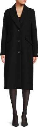 DKNY Women's Wool Blend Long Coat