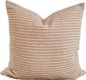 Pillow Cover // Textured Stripe Textile, Cozy Neutral, Ribbed Pillow