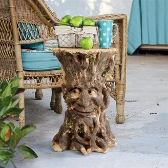 Craggy Bark Tree Ent Side Table - Natural