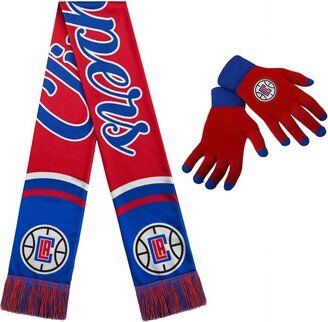 Foco Women's La Clippers Glove and Scarf Set