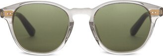 Sunglasses Wyatt Vintage Crystal Bottle Green Lens Green/White