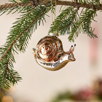 Snail Glass Ornament