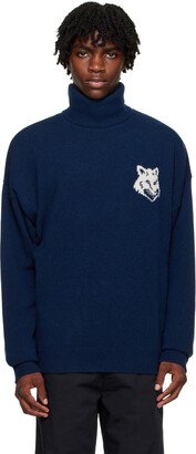 Blue Fox Head Sweater