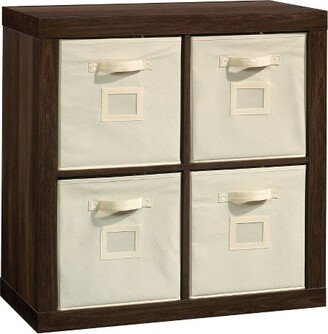 Stow Away 4 Cube Organizer Smoked Oak