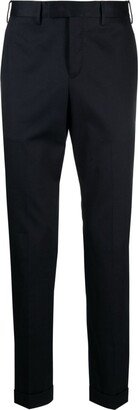 PT Torino Straight-Leg Tailored Cotton Trousers