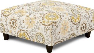 Alpenrose Daisy Square Cocktail Ottoman